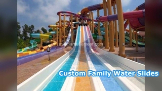Custom Family Water Slide High Quality Fiberglass Slides