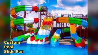 Fiberglass Water Pool Slide Fun