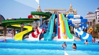 Ourdoors Fiberglass Water Amusement Park Colorful Water Slide Rust Proof