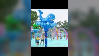 Kid's Water Park Equipment Splash Pad For Mushroom Design