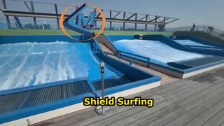 Square Flowrider Surf Pool Shield Surfing